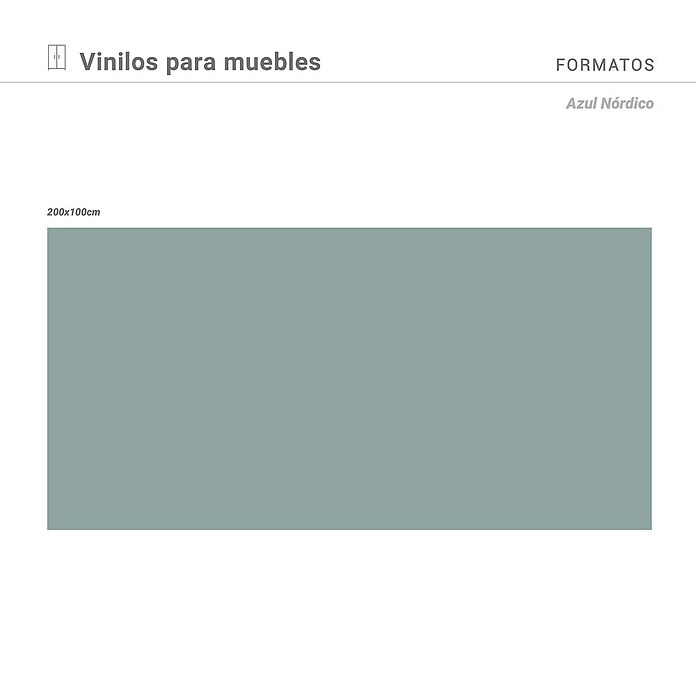 Vinilo de pared autoadhesivo Nórdico (Azul nórdico, 200 x 100 cm) | BAUHAUS