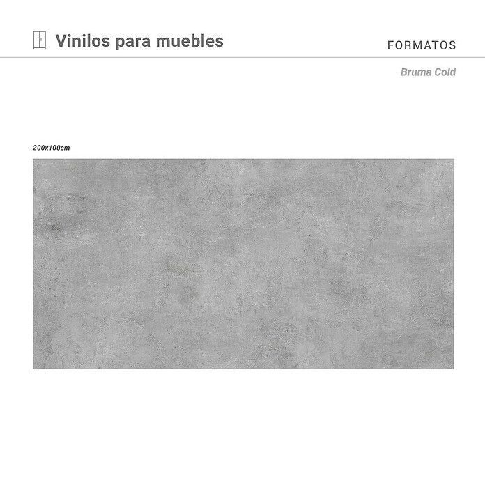 Vinilo de pared autoadhesivo Bruma cold (Cemento, 200 x 100 cm) | BAUHAUS