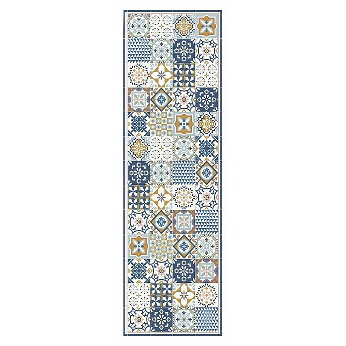 Alfombra de vinilo Carmina (Azul, 200 x 60 cm, PVC) | BAUHAUS