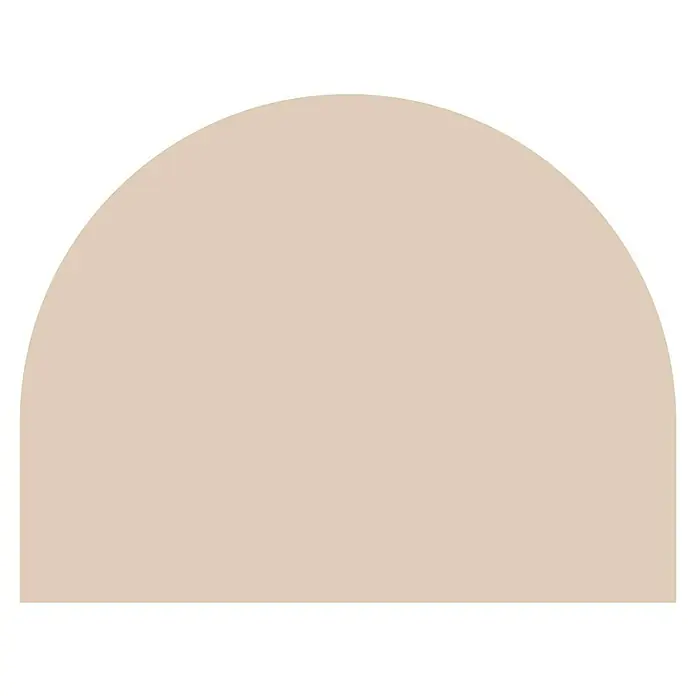 Vinilo de pared autoadhesivo Arco Topo - 132 x 170 cm, Topo, Plástico - Diseño abstracto de semicírculo en tonos suaves, ideal para el arte de pared moderno y minimalista.