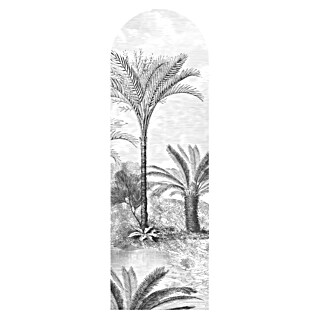 Vinilo de pared autoadhesivo Arco Old Jungle (Blanco/Negro, 65 x 200 cm)