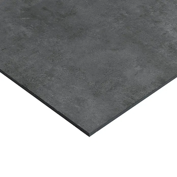 Panel de pared salpicadero de cocina Concret - L x An: 90 x 60 cm - Baldosa de hormigón gris con una superficie ligeramente texturizada. Ideal para un diseño de suelo o pared moderno con un aspecto industrial.