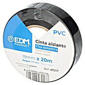 EDM Cinta aislante de PVC Supra (20 m x 19 mm, Negro) | BAUHAUS