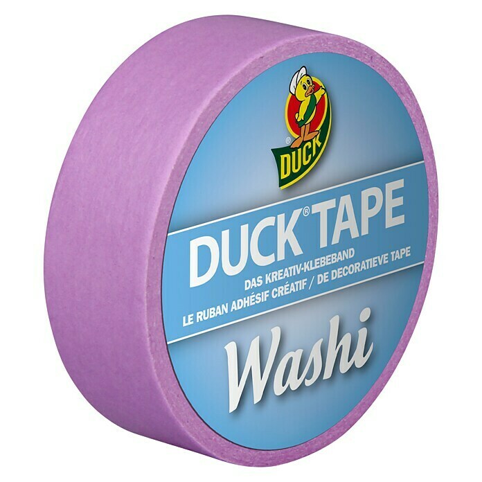 Duck Tape Kreativklebeband WashiBright Purple, 10 m x 15 mm Front View