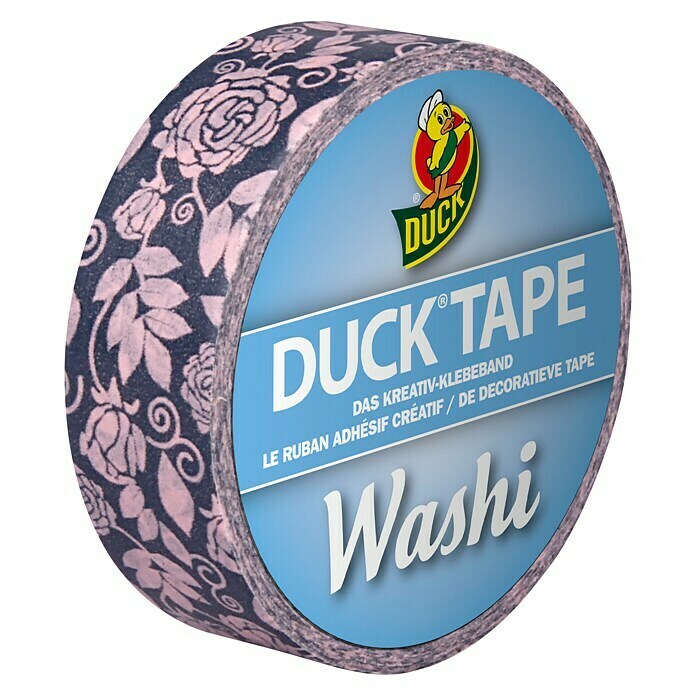 Duck Tape Kreativklebeband WashiSmart Rose, 10 m x 15 mm Front View