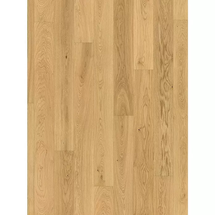 Parador Parkett Classic 3025 - Classic Eiche gebürstet, Landhausdiele, 2.200 x 185 x 13 mm - Naturfarbener heller Eichenholzfußboden mit variierenden Dielen und sichtbarer Maserung.