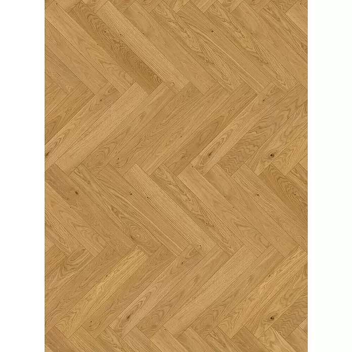 Parador Parkettmuster Trendtime 3 Living Plus Eiche Bardolino natur - 200 x 95 x 13 mm, Fischgrät - Helles Eichenparkett in Fischgrätmuster.