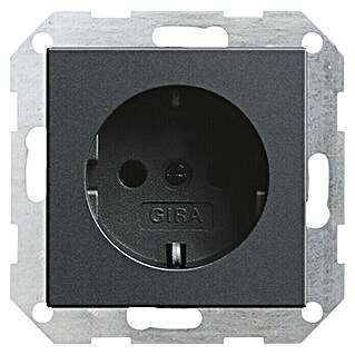 Gira System 55 Steckdose 018828 (Anthrazit, Matt, 1-fach, Kunststoff, Unterputz)