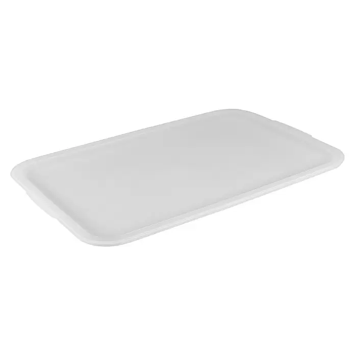 Sunware Deckel Sigma Home - Passend für: Sigma Home Aufbewahrungsbox 45 l, Kunststoff, Transparent - Rechteckiger, durchscheinender weißer Kunststoffdeckel für Lebensmittelbehälter.