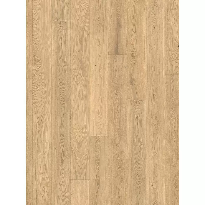 Parador Parkett Basic 11.5 - Eiche Pure, Landhausdiele, 2.200 x 185 x 11,5 mm - Helle Naturholz-Dielen mit sichtbarer Maserung und Ästen, geeignet als Bodenbelag.