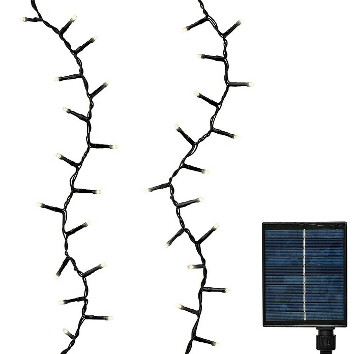 Guirnalda luminosa solar (Para exterior, 3 m, Blanco cálido, 1.000 ud.) | BAUHAUS