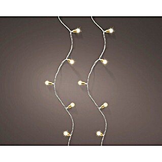 Guirnalda luminosa LED Twinkle (Para interior, 4,9 cm, Blanco cálido, 50 ud.)