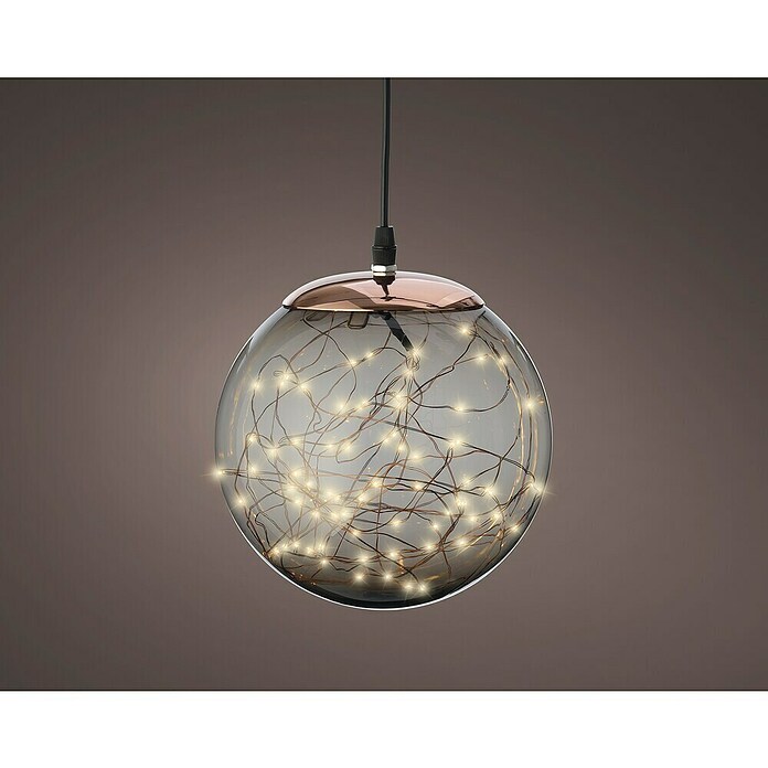 Bola de Navidad LED (Gris, Plástico, Diámetro: 30 cm) | BAUHAUS