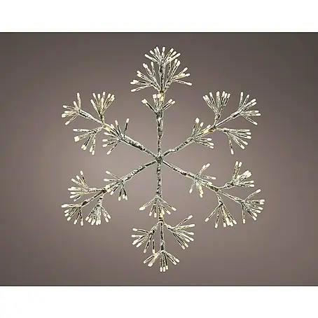 Figura decorativa LED copo de nieve