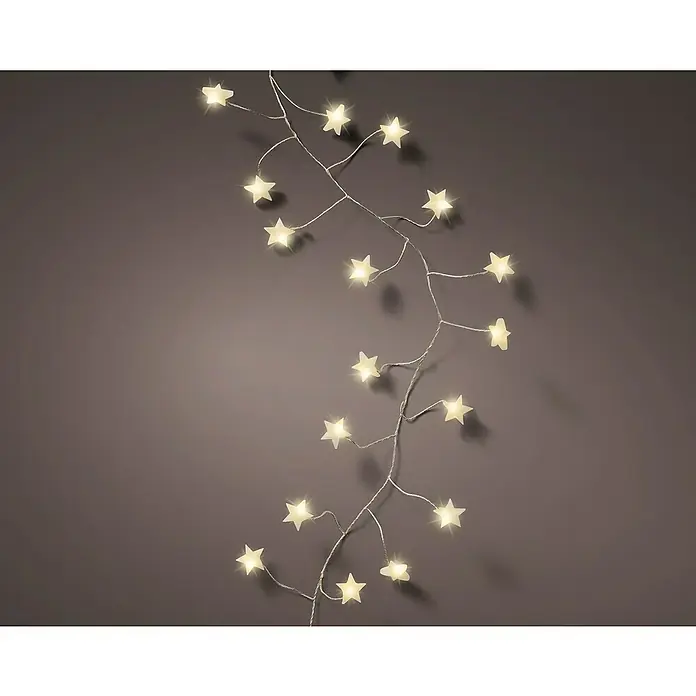 New Garden ALLEGRA Ghirlanda Luminosa Solare E USB In Jute - 10 Luci LED Calde Per Esterno, Beige