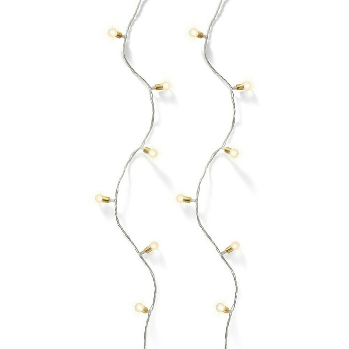 Guirnalda luminosa LED (Para interior, 17,9 cm, Blanco cálido, 180 ud.) | BAUHAUS
