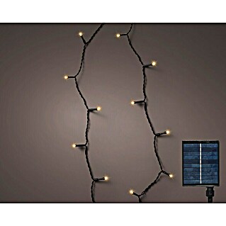 Guirnalda luminosa solar Basic (Para exterior, 18 m, Blanco cálido)