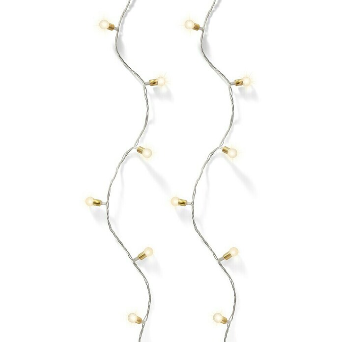 Guirnalda luminosa LED (Para interior, 11,9 cm, Blanco cálido, 50 ud.) | BAUHAUS