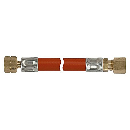 Talamex Gasschlauch (G ¼″ Linksgewinde/8 mm Schneidringverschraubung, Länge: 60 cm)