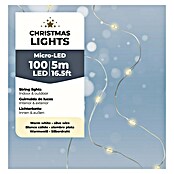 Guirnalda luminosa LED Budget (Para exterior, Blanco cálido, 100 ud., 5 m) | BAUHAUS