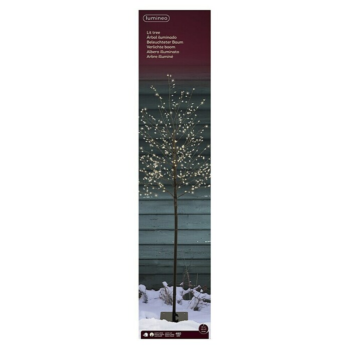 Árbol de Navidad de LEDs (Para interior, 480 ud., Color de luz: Blanco cálido) | BAUHAUS