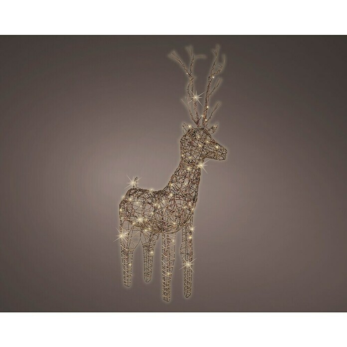 Figura decorativa LED ciervo (Para exterior, Metal, Altura: 69 cm) | BAUHAUS