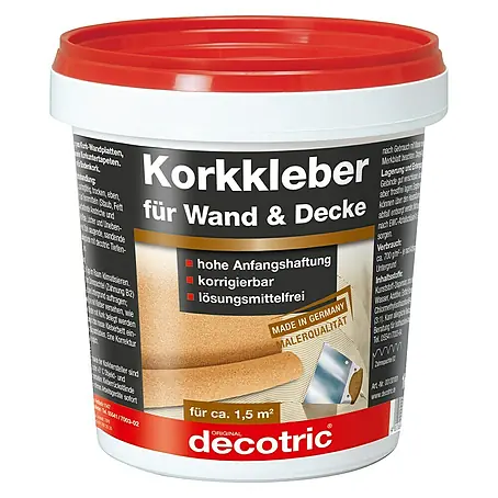 Decotric  Korkkleber für Wand & Decke