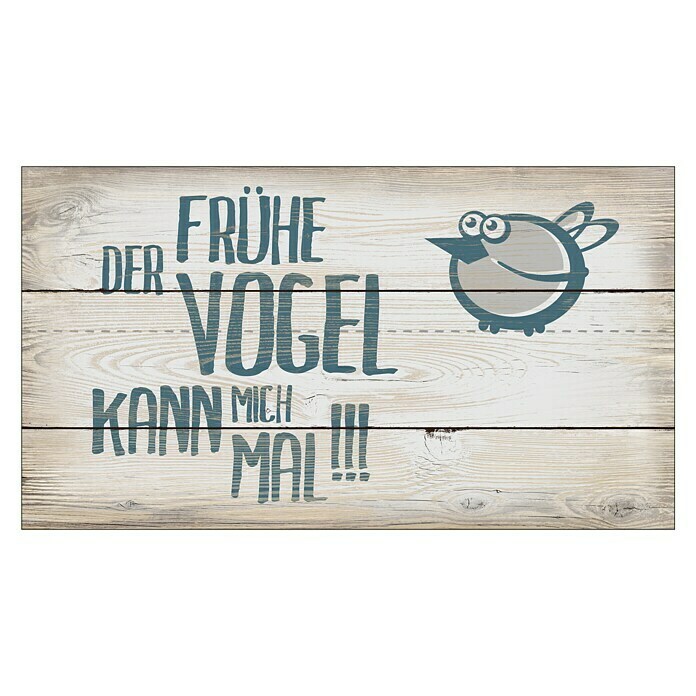 ProArt Type Hype Decopanel (Der frühe Vogel ..., 30 x 15 cm)