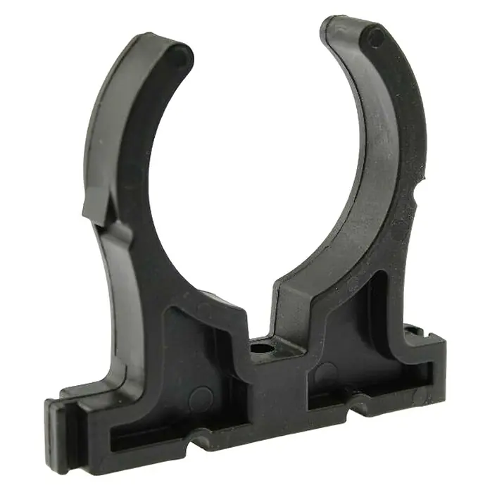 Setma Schnellmontageschelle - Nennweite: 32 mm - Schwarze Rohrschelle aus Kunststoff zur Befestigung von Rohren oder Kabeln. Das Produkt ist robust und langlebig.