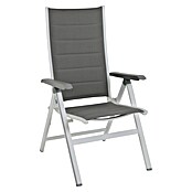 MWH Sillón de posiciones Futosa (62 cm, Textilene, Gris/Blanco)