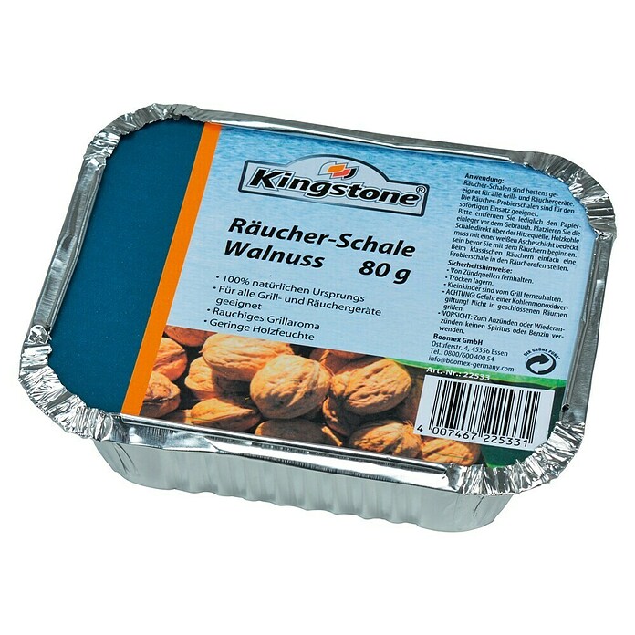 Kingstone Posuda za dimljenje Walnuss  (80 g) | BAUHAUS