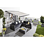 Sunfun Volledig cassettescherm (Beige/Grijs, Breedte: 5 m, Uitval: 3 m)
