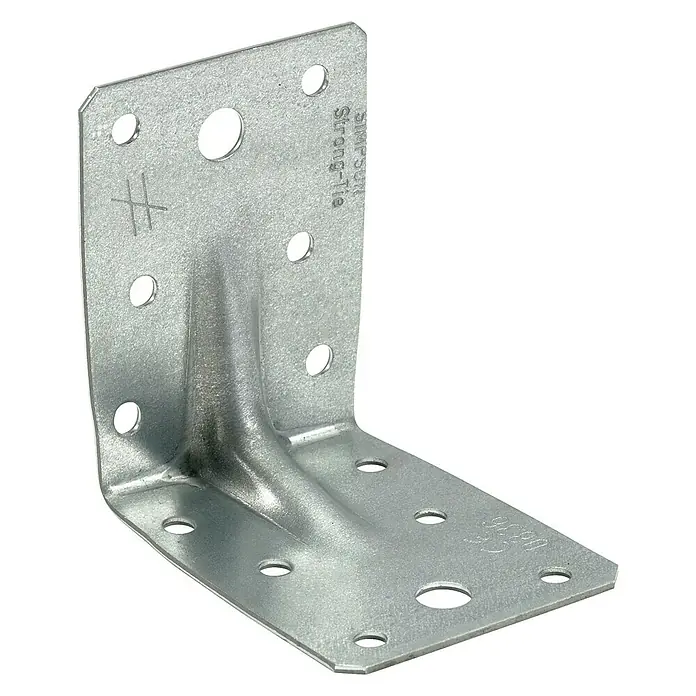 Simpson Strong-Tie Winkelverbinder ACR - 70 x 55 x 70 mm, Gleichschenklig - Eine verzinkte Simpson Strong-Tie Winkelverbinder, ideal für Holzkonstruktionen. Das Produkt ist mit zahlreichen Löchern für Schrauben ausgestattet.