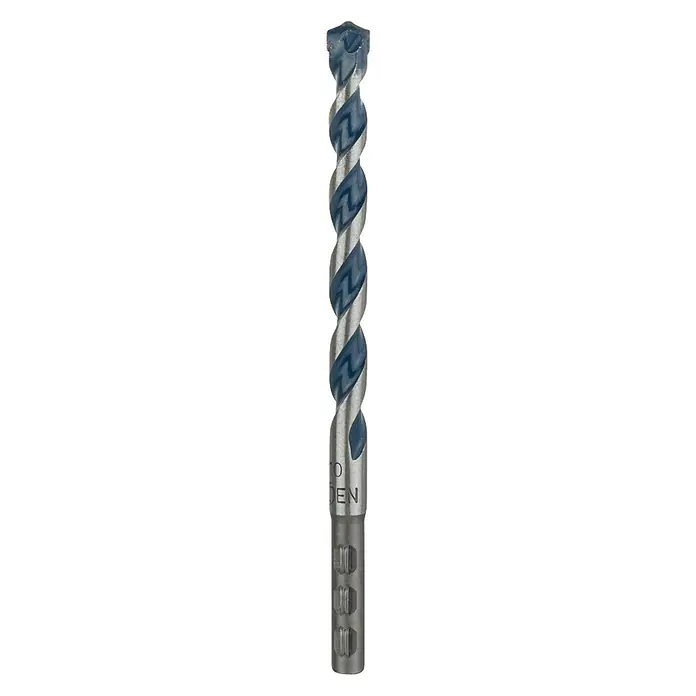 Bosch Beton- & Steinbohrer CYL-5 - Durchmesser Bohrer: 10 mm, Arbeitslänge: 100 mm - Aufnahme einer Betonbohrmaschine mit blauem Bohrer. Zum Bohren in Beton und Stein.
