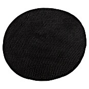 Camargue Badteppich Zottelino (55 x 55 cm, Schwarz)