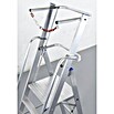 Krause Stabilo Stufenstehleiter (Arbeitshöhe: 4,1 m, 9 Stufen, Aluminium, Sicherheitsbügel)