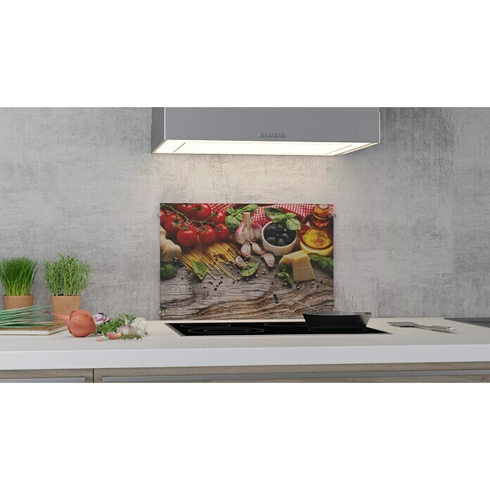 CUCINE Küchenrückwand (Italian Buffet, 60 x 40 cm, Stärke: 6 mm, Einscheibensicherheitsglas (ESG))