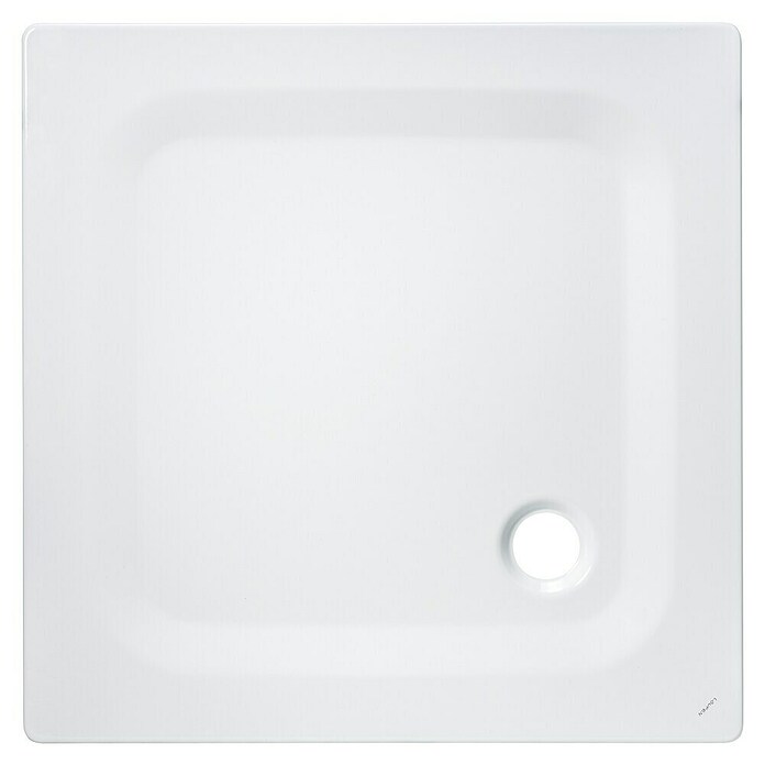 Duschwanne Sanicomfort (100 x 100 x 2,5 cm, Weiß, Stahl-Email)