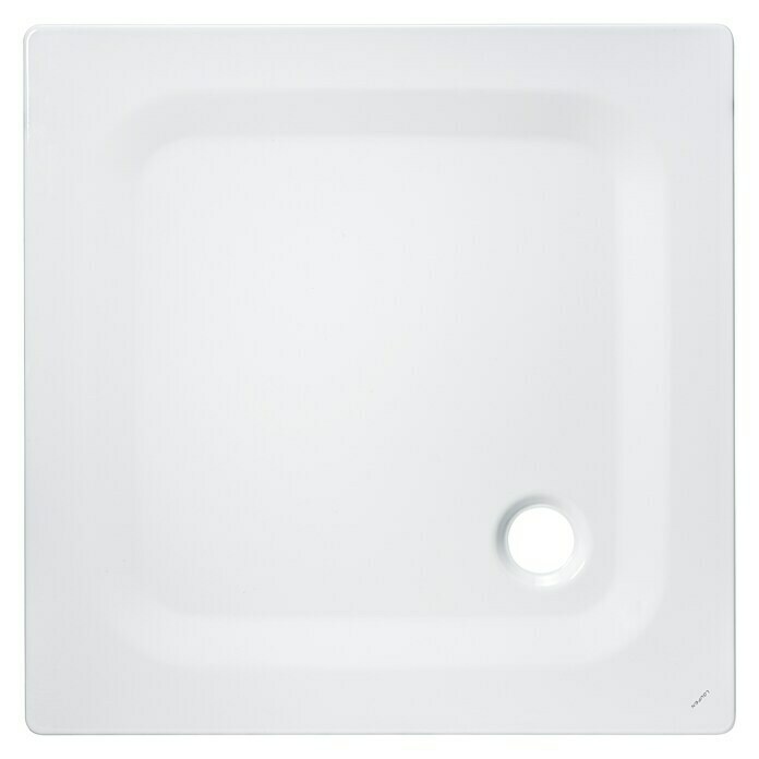 Duschwanne Sanicomfort  (100 x 100 x 2,5 cm, Weiß, Stahl-Email)