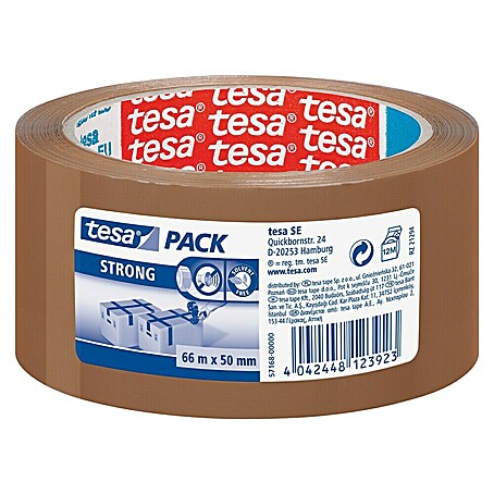 Tesa Packband (Braun, 66 m x 50 mm)
