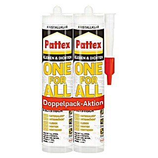 Pattex Montagekleber One for All Crystal Duo (2 Stk.)