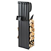 Holzkorb Fiore ATT (30 x 33 x 110 cm, Stahlblech, Schwarz)