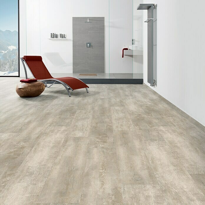 Living by Haro Designboden HydroStar Eiche Monza Grau1.282 x 235 x 6,5 mm, Landhausdiele Mood Shot