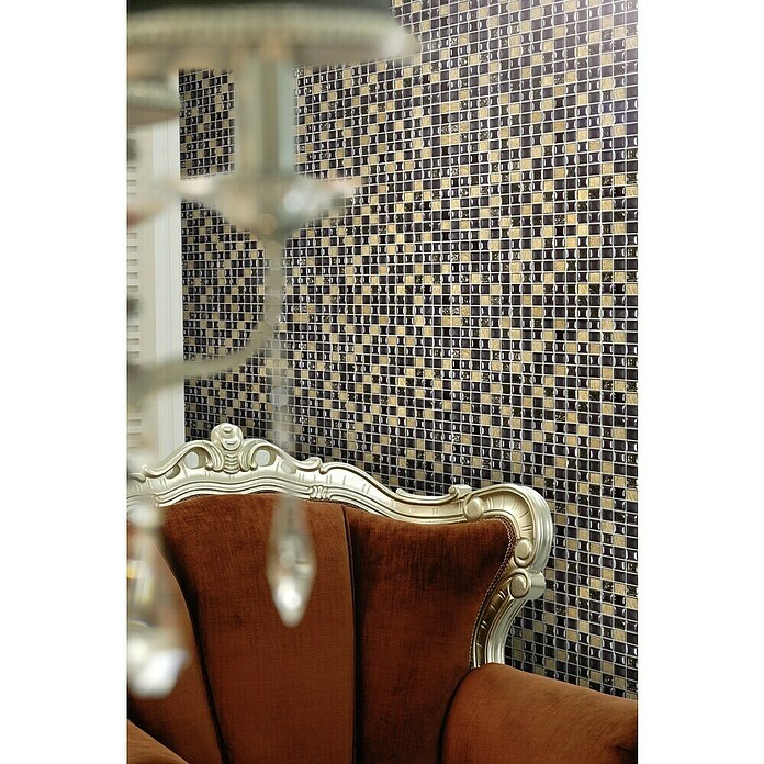 Mosaikfliese XRS S3K (30 x 30 cm, Schwarz, Matt)