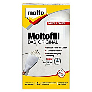 Molto Spachtelpulver Moltofill Das Original (Weiß, 2 kg)