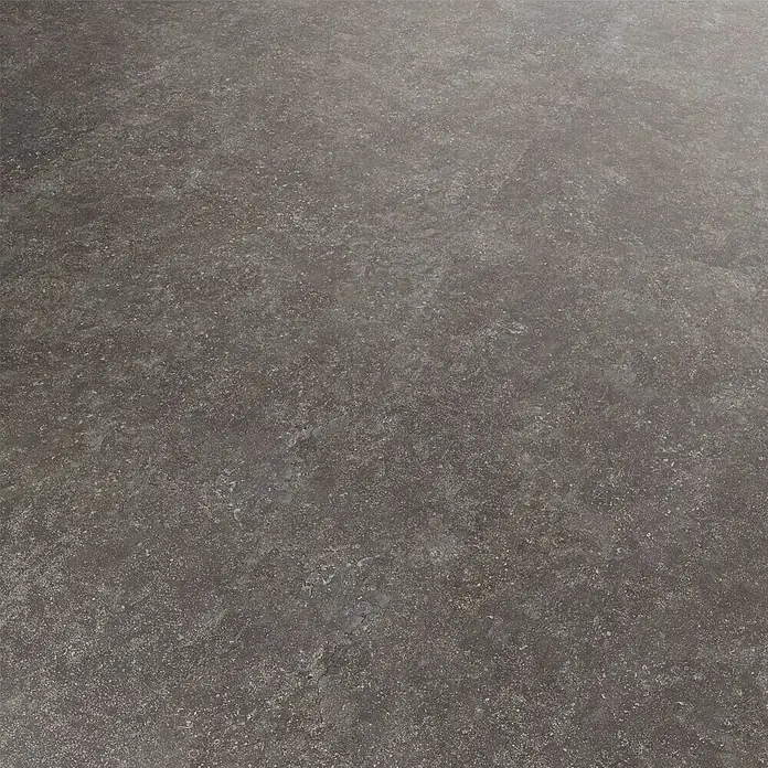 Vinylbodenmuster Sly L Lava - 280 x 160 x 7,5 mm, Steinoptik - Abbildung einer grauen Steintextur, ideal als Bodenbelag oder Arbeitsplatte. Die Oberfläche ist rau und bietet eine natürliche Optik.