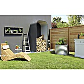 Vitavia Kaminholzregal (Granit, 0,99 x 0,4 x 2 m, Stahlblech)