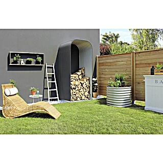 Vitavia Kaminholzregal Lignum 858 (86 x 99 x 223 cm, Stahl, Granit)