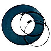Justus Ofenrohrrosette (Durchmesser: 100 mm, Grau, Senotherm lackiert)