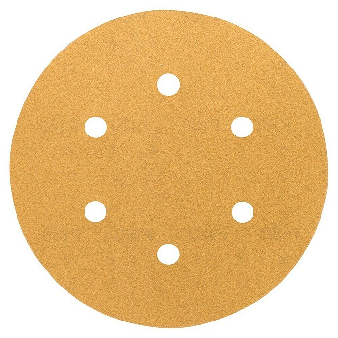 Craftomat Hoja de lija (Diámetro: 150 mm, Granulación: 180, Perforado)